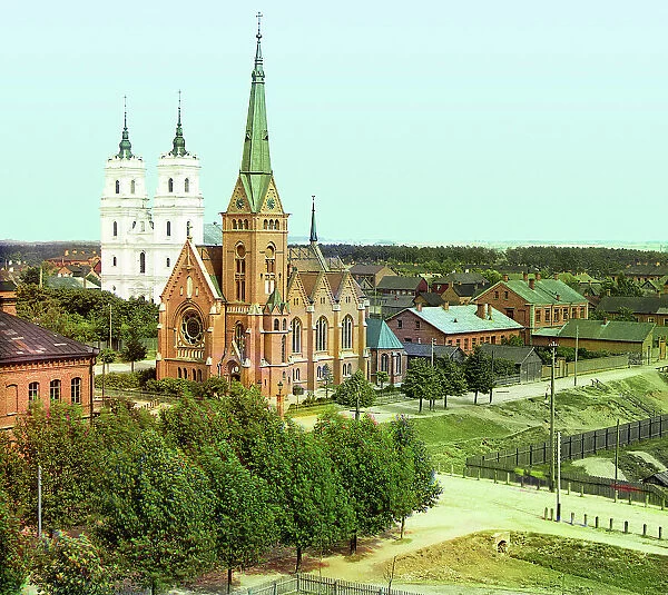 Dvinsk: Roman Catholic church, 1912. Creator: Sergey Mikhaylovich Prokudin-Gorsky