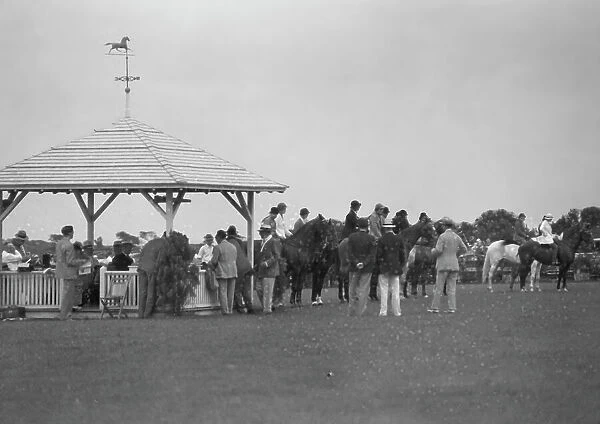 East Hampton horse show or hunt, 1933 or 1934. Creator: Arnold Genthe