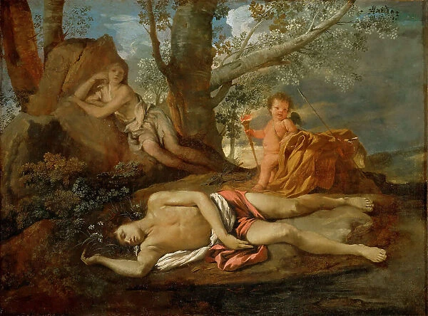 Echo and Narcissus, ca 1627. Creator: Poussin, Nicolas (1594-1665)