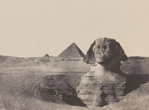 egypte Moyenne, Le Sphinx, December 1849, printed 1852. Creator: Maxime du Camp