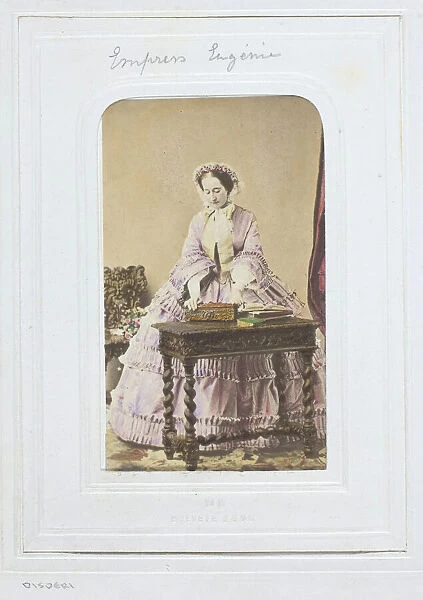 Empress Eugenia, 1860-69. Creator: Andre-Adolphe-Eugene Disderi