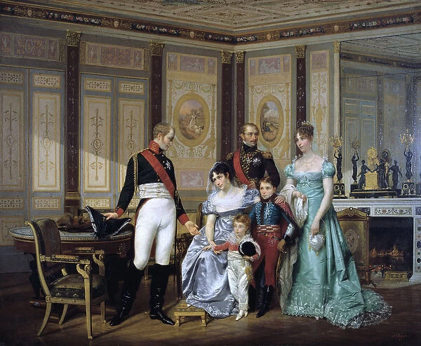 The Empress Josephine Presenting her Children to the Emperor Alexander at Malmaison, c1839-1879 Artist: Jean Louis Victor Viger