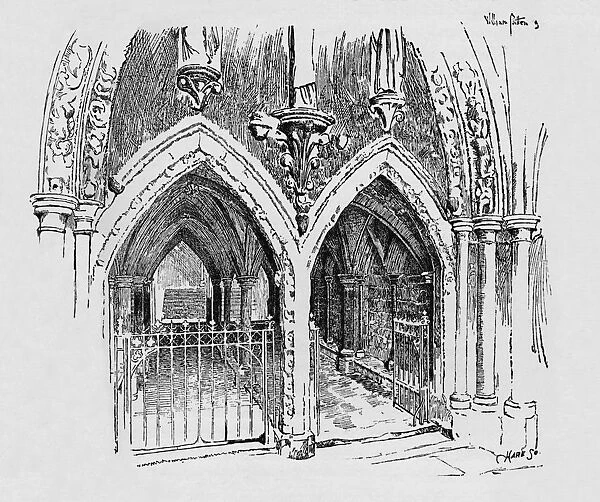 Entrance to Chapter House, c1897. Artist: William Patten