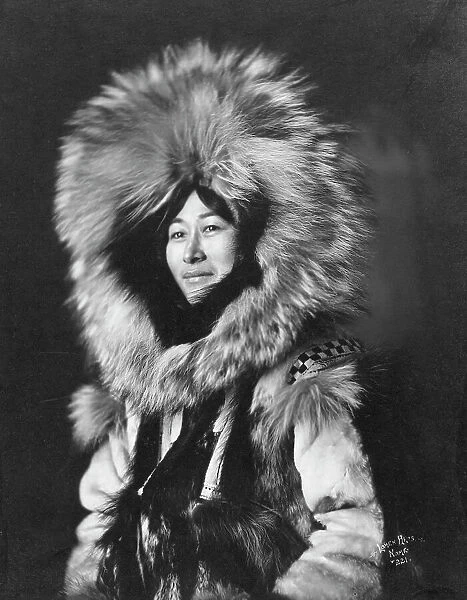 Eskimo woman posing, 1915(?). Creator: Lomen Brothers