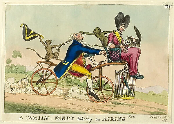 A Family Party Taking an Airing, 1819. Creator: William Heath