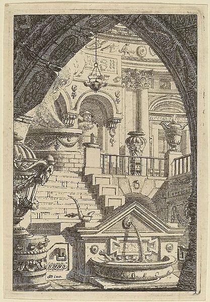 Fantasy of an Antique Temple, 1770 / 1780. Creator: Karl Schutz