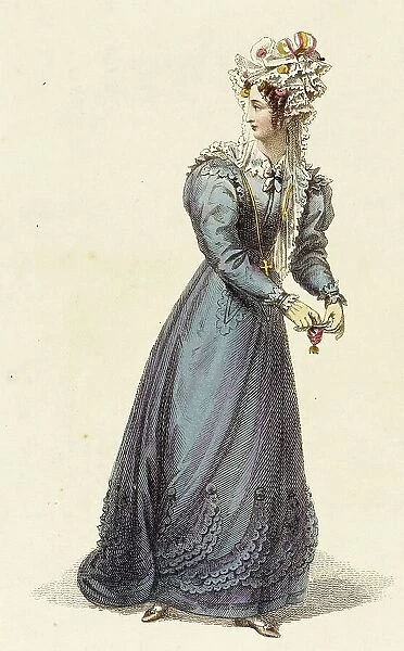 Fashion Plate (Carriage Costume), 1826. Creator: Rudolph Ackermann