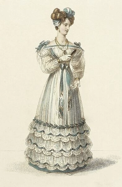 Fashion Plate (Evening Dress), 1826. Creator: Rudolph Ackermann