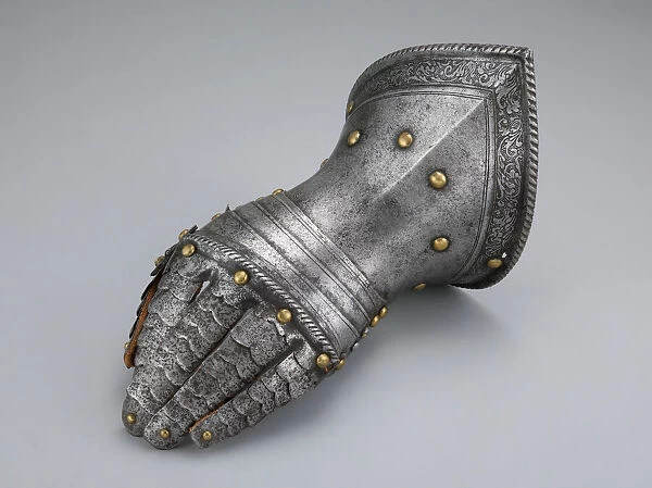 Fingered Gauntlet for the Left Hand, Northern Italy, c. 1560. Creator: Unknown