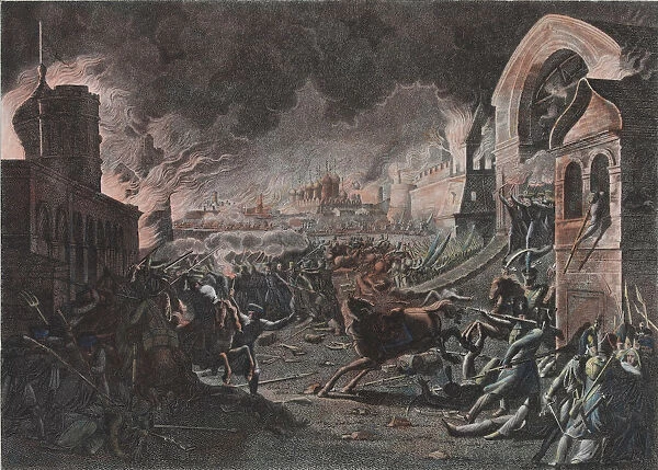 Fire of Moscow on September 1812 (The French in Moscow), 1818