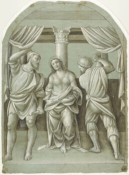 Flagellation of Saint Catherine, 1550 / 55. Creator: Bernardino Lanino