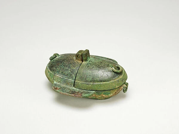 Folding Oil Lamp (Deng), Han dynasty (206 B. C. -A. D. 220). Creator: Unknown