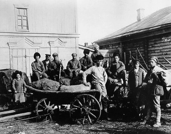 The food brigade (Prodotryad) in Samara, 1920