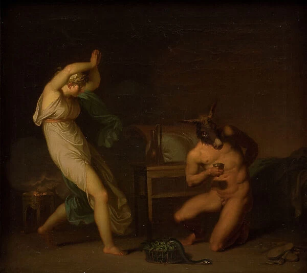 Fotis sees her Lover Lucius Transformed into an Ass, 1809. Creator: Nicolai Abraham Abildgaard