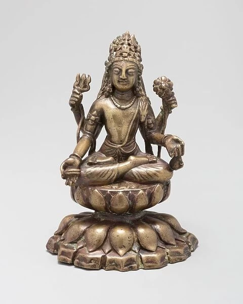 Four-Armed Bodhisattva Avalokiteshvara Seated in Lotus Position (Padmasana)