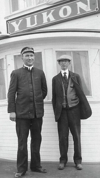 Frank G. Carpenter at right, between c1900 and 1916. Creator: Unknown