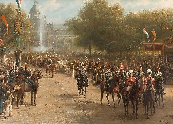 The Frederiksplein, Amsterdam, during the Entry of Queen Wilhelmina, 5 September 1898, 1898-1900. Creator: Otto Eerelman