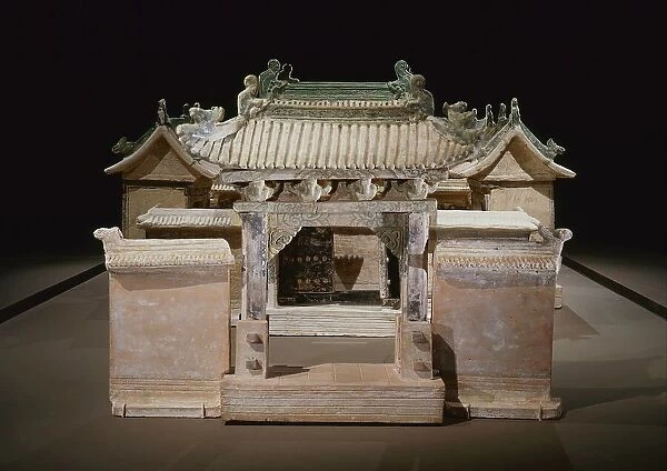 Funerary Sculpture of a Double-Courtyard Residential Compound, between c.1450 and c.1550. Creator: Unknown