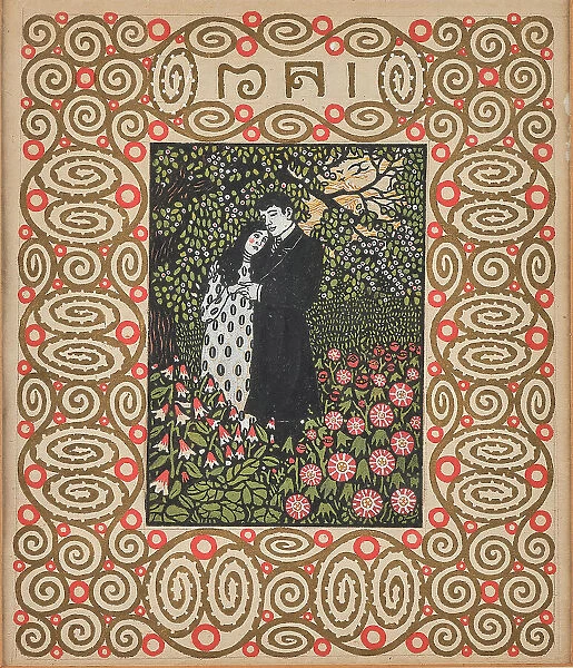 In the garden (lovers). Monthly newsletter: May. Creator: Krenek, Carl (1880-1949)