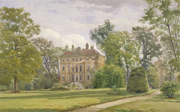 Garden front of Wandsworth Manor House, St Johns Hill, Wandsworth, London, 1887