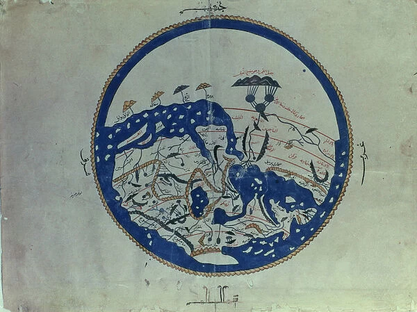 General map of the known world, from the work Manuscript Pocock (Recreation for