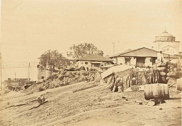 Ghat at Allahabad Fort, 1858-61. Creator: Unknown