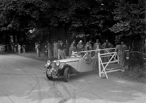 GL Boughtons Singer B37, winner of a premier award at the MCC Torquay Rally, July 1937