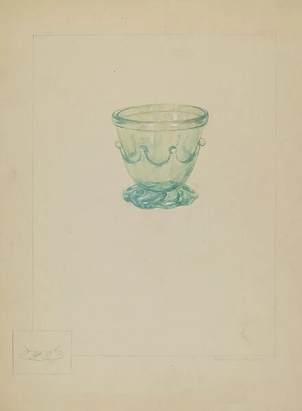 Glass Sugar Bowl, 1935 / 1942. Creator: Michael J. Miceli