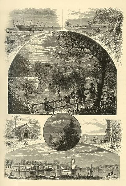 Glimpses of South Norwalk and Southport, 1874. Creator: John J. Harley