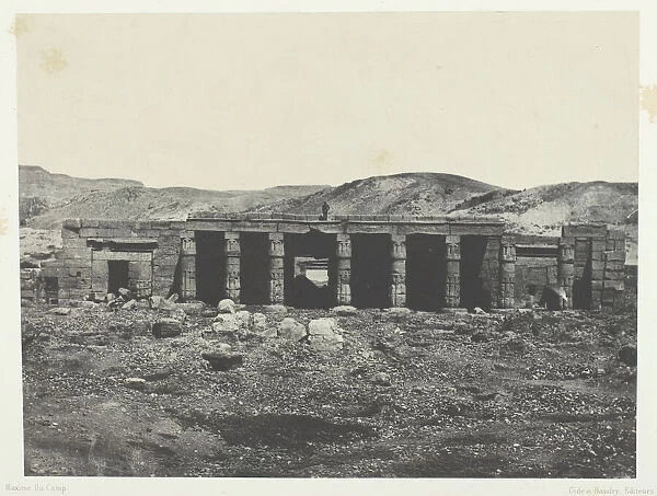 Gournah, Palais de Menephta 1er;Thebes, 1849  /  51, printed 1852