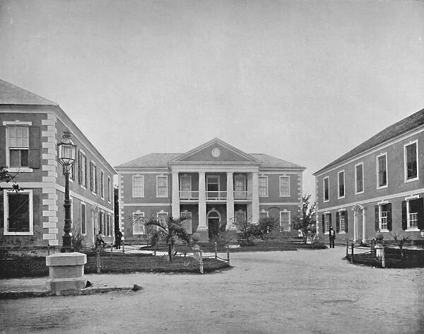 The Government Buildings at Nassau, 19th century
