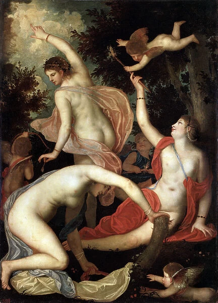 Graces and Cupid, c1600-1640. Artist: Padovanino