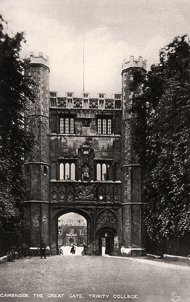 The Great Gate, Trinity College, Cambridge, early 20th century. Artist: Raphael Tuck & Sons