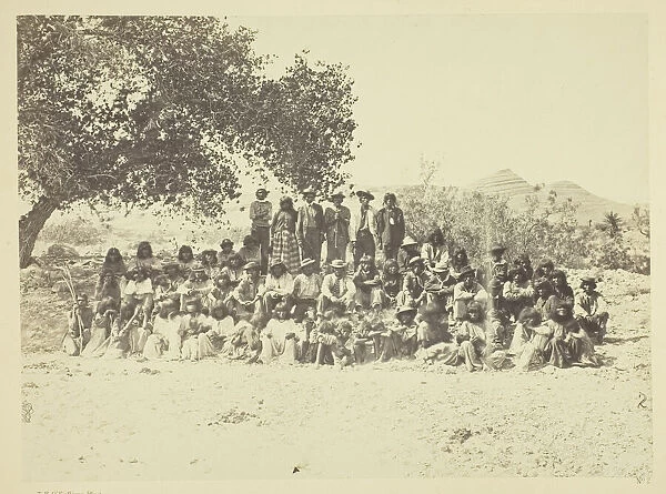 Group of Pah-Ute Indians, Nevada, 1871. Creator: Tim O Sullivan