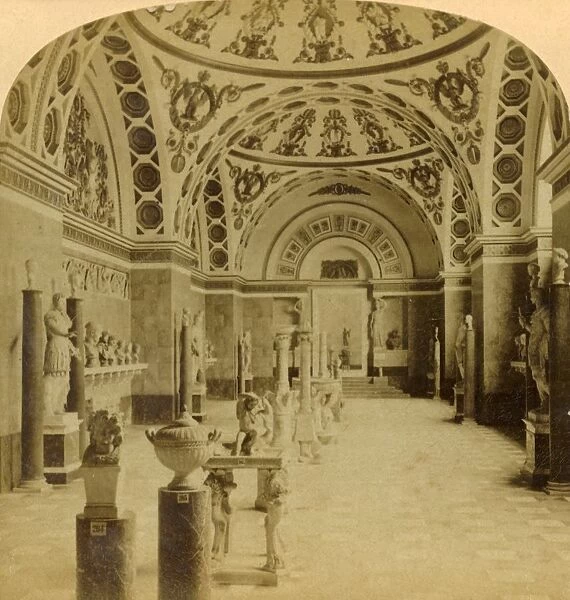 Hall of the Romans, Glyptothek, Munich, Germany, 1898. Creator: Underwood & Underwood