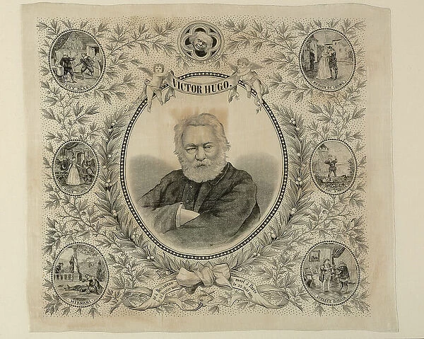 Handkerchief, France, 1860 / 1900. Creator: Célestin Nanteuil
