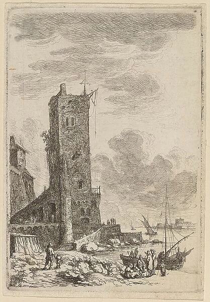 Harbor at Livorno, c. 1764. Creator: Franz Edmund Weirotter