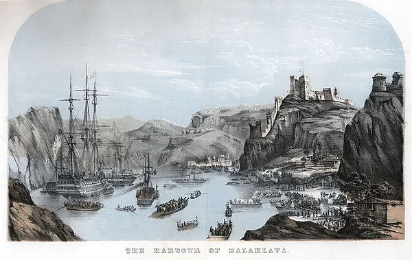 The Harbour of Balaklava, Crimean War, c1854 (c1860)