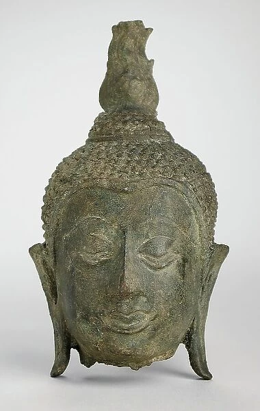 Head of Buddha Shakyamuni, c.14th century. Creator: Unknown