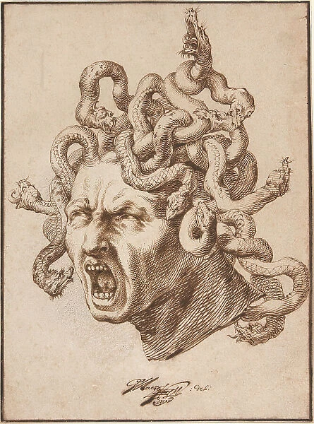 Head of Medusa, 1680. Creator: Godfried Maes