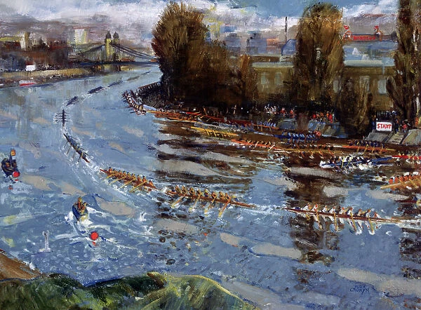 Head of the River for Schools, (rowing race on the Thames, London), after c1925