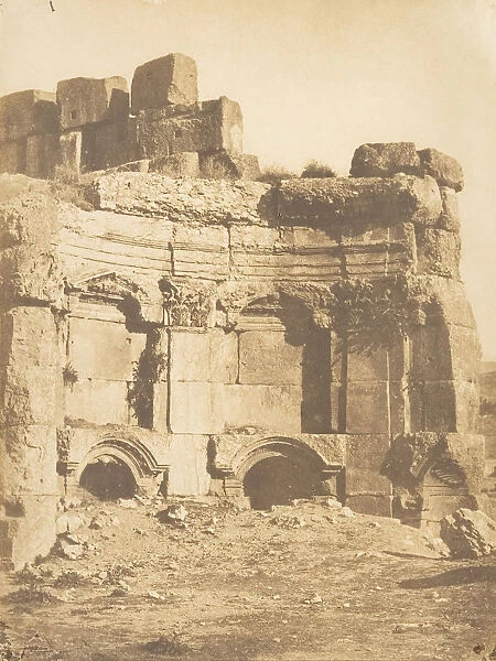 Hemicycle de l enceinte des Temples, a Baalbek, September 15, 1850