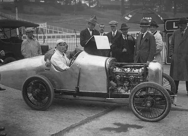 Henry Segrave in his Talbot-Darracq at the JCC 200 Mile Race, Brooklands, Surrey, 1921