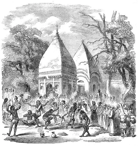 Hindoo Dance - from a native drawing, 1857. Creator: Unknown
