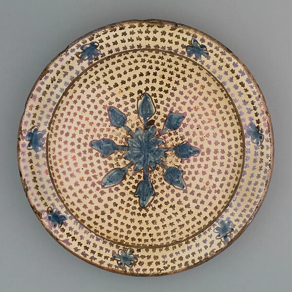 Hispano-Moresque Plate, Spain, 1500  /  1650. Creator: Unknown