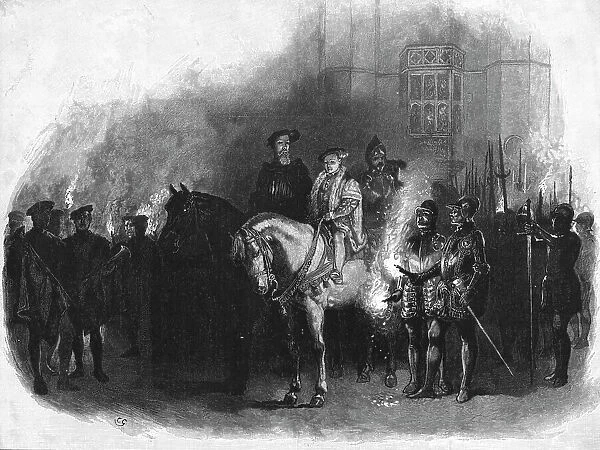 Historical Aspects of Hampton Court; Edward VI. And the Protector Somerset- The Night Alarm, 189 Creator: Unknown