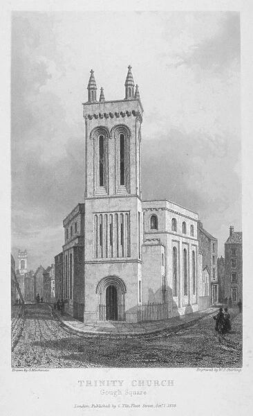 Holy Trinity Church, Gough Square, Great New Street, City of London, 1838. Artist