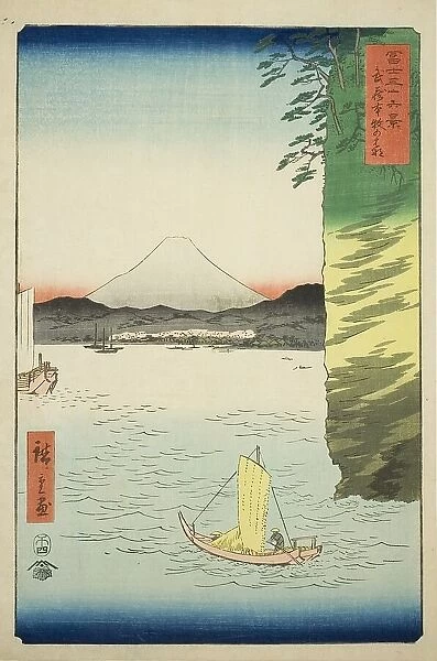 Honmoku in Musashi Province (Musashi Honmoku no hana), from the series 'Thirty-six... 1858. Creator: Ando Hiroshige. Honmoku in Musashi Province (Musashi Honmoku no hana), from the series 'Thirty-six... 1858. Creator: Ando Hiroshige