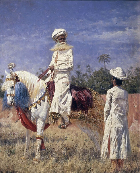 A horseman in Jaipur, 1881. Artist: Vereshchagin, Vasili Vasilyevich (1842-1904)