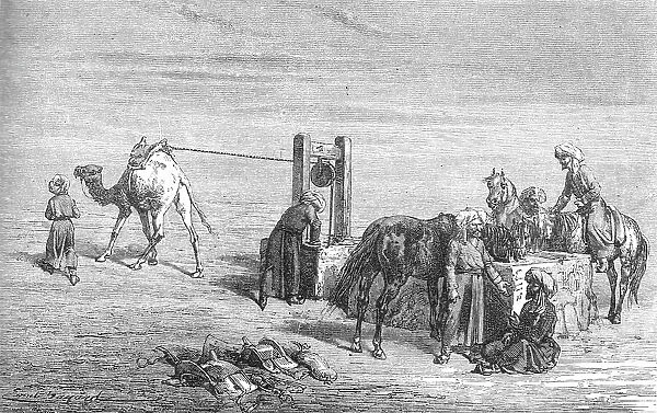 A Well in the Hyrcanian desert; The Hyrcanian Desert, 1875. Creator: Armin Vambery